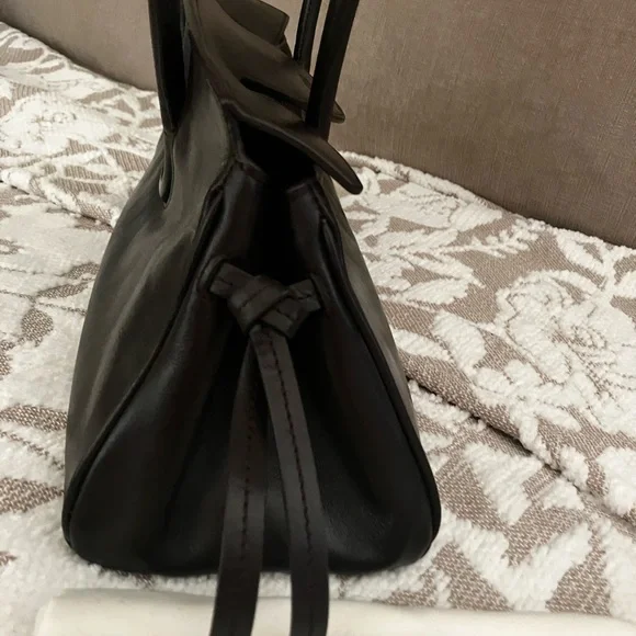 STAUD Dark Espresso MAUDE Leather Shoulder Bag - Picture 4 of 7